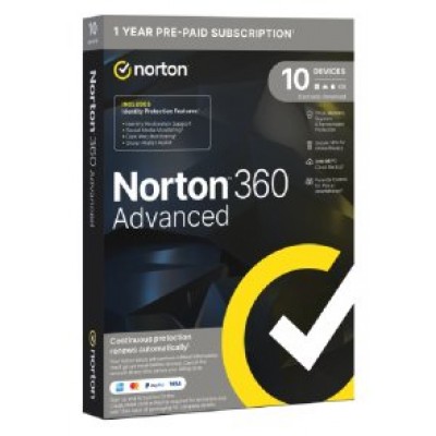 NORTON 360 ADVANCE 200GB 1 USER 10 DEVICES 1