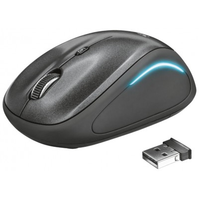 MOUSE TRUST WIRELESS YVI FX 2.4GHZ 800/1600 DPI COLOR