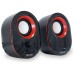 ALTAVOCES 2.0 EQUIP LIFE 6W RMS COLOR NEGRO Y ROJO