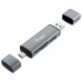 CARD READER EXTERNO EQUIP USB 3.0 DOBLE CONEXION USB &