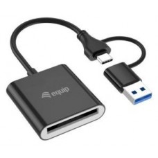 CARD READER EXTERNO EQUIP USB 3.2 DOBLE CONEXION USB-A CARD READER EXTERNO EQUIP USB 3.2 DOBLE CONEXION USB-A