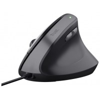 RATON OPTICO ERGONOMICO VERTICAL BAYO II NEGRO TRUST (Espera 4 dias)