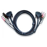 Aten Cable KVM DVI-I single link USB de 3 m (Espera 4 dias)