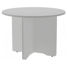 MESA DE REUNIONES REDONDA 100CM DE DIAMETRO. ALTURA 72CM. COLOR: PATA ALUMINIO / TABLERO GRIS ROCADA 3005AN02V24 (Espera 4 dias)