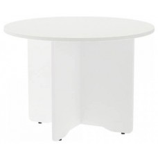MESA DE REUNIONES REDONDA 100CM DE DIAMETRO. ALTURA 72CM. COLOR: PATA BLANCA / TABLERO BLANCO ROCADA 3005AW04V24 (Espera 4 dias)