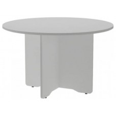 MESA DE REUNIONES REDONDA 120CM DE DIAMETRO. ALTURA 72CM. COLOR: PATA ALUMINIO / TABLERO GRIS ROCADA 3006AN02V24 (Espera 4 dias)