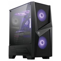 CAJA MSI MAG FORGE 100M,3x2.5"+2x3.5”,3x120MM (RGB) +1x120MM,2xUSB3.2+AUDIO+MICRO,MID-TOWER,NEGRA (Espera 4 dias)