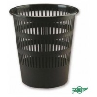 PAPELERA REJILLA 12 L COLOR NEGRO PLÁSTICO RECICLADO Y RECICLABLE FAIBO 307R2 (Espera 4 dias)