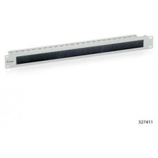 PANEL PASACABLES CON CEPILLO EQUIP 1U CON BARRA