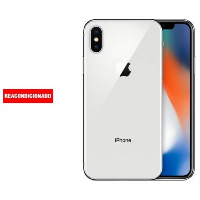 APPLE iPHONE X 64GB SILVER REACONDICIONADO GRADO B (Espera 4 dias)