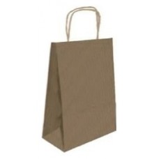 BOLSA PAPEL CON ASAS KRAFT MARRON M 27X12X37 CM BISMARK 329838 (MIN25) (Espera 4 dias)