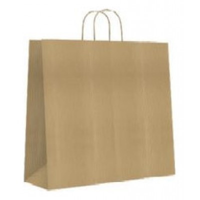 BOLSA PAPEL CON ASAS KRAFT MARRON L 32X14X40 CM BISMARK 329839 (MIN25) (Espera 4 dias)