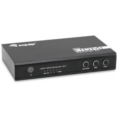 SWITCH HDMI 2.0 4K 3x1 ALIMENTACION POR USB EQUIP