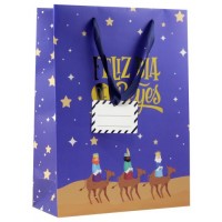 BOLSA PAPEL REYES MAGOS L (32X14X40 CM) FOIL CON TARJETA COLGANTE COLORES SURTIDOS BISMARK 333599 (Espera 4 dias) BOLSA PAPEL REYES MAGOS L (32X14X40 CM) FOIL CON TARJETA COLGANTE COLORES SURTIDOS BISMARK 333599 (Espera 4 dias)