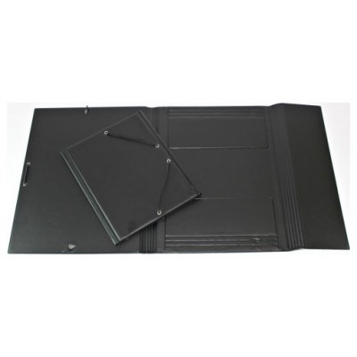 CARPETA FORMATO FOLIO GOMAS Y SOPALAS PVC NEGRA IBERPLAS 343CS00 (Espera 4 dias)