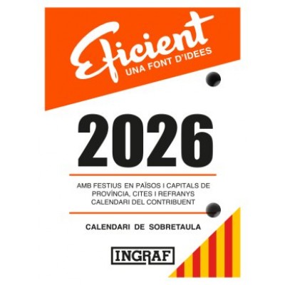 BLOC BUFFET 2026 EFICIENTE CATALAN INGRAF 356435 (Espera 4 dias)