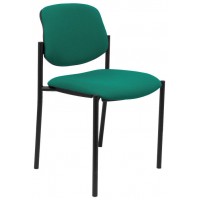 PIQUERAS Y CRESPO NOWY STYL Silla fija Styl bali verde esmeralda chasis negro