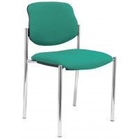 PIQUERAS Y CRESPO NOWY STYL Silla fija Styl bali verde esmeralda chasis cromo