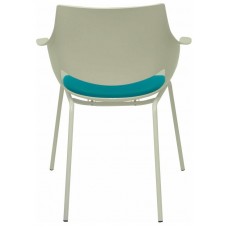 PIQUERAS Y CRESPO Pack 3 sillas Saceruela carcasa blanca asiento azul ¡Ultimas unidades!!