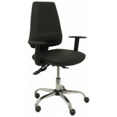 PIQUERAS Y CRESPO Silla Elche S 24 horas similpiel negro con refuerzo lumbar ¡Ultimas unidades!!