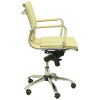 PIQUERAS Y CRESPO Sillon Yeste confidente giratorio similpiel crema ¡Ultimas unidades!!