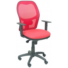 PIQUERAS Y CRESPO Silla Jorquera malla rojo asiento bali rojo