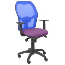PIQUERAS Y CRESPO Silla Jorquera malla azul asiento bali lila