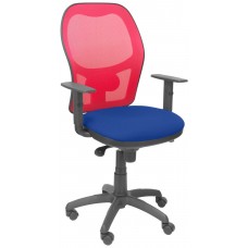 PIQUERAS Y CRESPO Silla Jorquera malla roja asiento bali azul