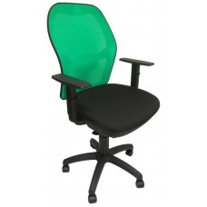PIQUERAS Y CRESPO Silla Jorquera malla verde asiento bali negro
