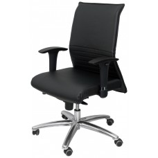 PIQUERAS Y CRESPO Sillon Albacete confidente piel negro hasta 160 kg