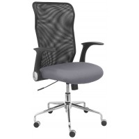 PIQUERAS Y CRESPO Silla Minaya respaldo malla negro asiento bali gris