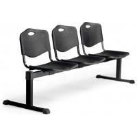 PIQUERAS Y CRESPO NOWY STYL Bancada Iso plastic 3 plazas PVC color negro