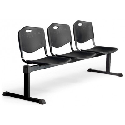 PIQUERAS Y CRESPO NOWY STYL Bancada Iso plastic 3 plazas PVC color negro