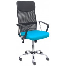 PIQUERAS Y CRESPO Silla Gontar respaldo malla negro asiento turquesa ¡Ultimas unidades!!