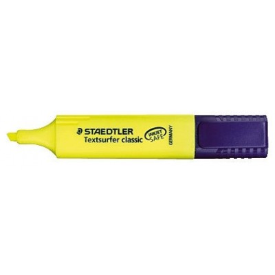 MARCADOR FLUORESCENTE TEXTSURFER CLASSIC 1-5MM. AMARILLO STAEDTLER 364-1 (MIN10) (Espera 4 dias)