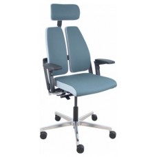 PIQUERAS Y CRESPO NOWY STYL Silla Xilium Duo traslak X-move bondai gris y gris claro brazos 4D cabecero gris