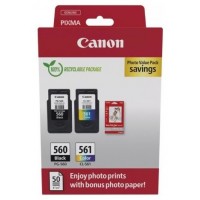 CANON Pack 2 PG560/CL561 Photo Value Pack ECO + Photo Paper PP-201 carton