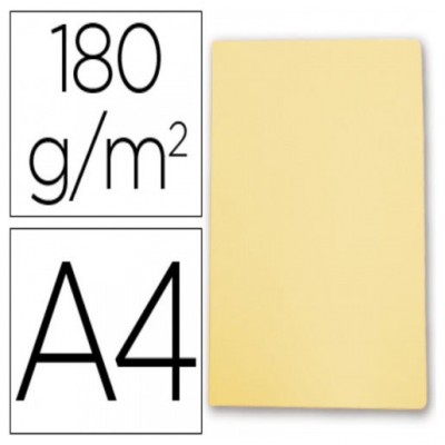 SUBCARPETA SIMPLES PASTEL 180 GRS A4 COLOR AMARILLO GIO 400040508 (MIN50) (Espera 4 dias)