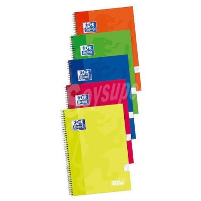 CUADERNO TAPA EXTRADURA FOLIO 80 HOJAS 4X4 COLORES SURTIDOS OXFORD 400122760 (MIN5) (Espera 4 dias)