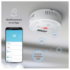 DETECTOR DE SEGURIDAD DE CO SMART WIFI GARZA 401348C (Espera 4 dias)