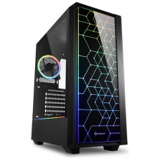 CAJA SHARKOON LIT 100 ATX 2XUSB3.0 RGB SIN FUENTE NEGRO