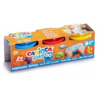 SET PASTA DE MODELAR CARIOCA BABY DOUGH 3X75GR CARIOCA 43179 (Espera 4 dias)