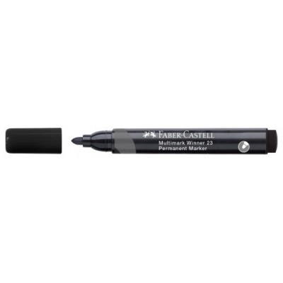 MARCADOR MULTIMARK WINNER 23 NEGRO PUNTA CÓNICA Y SIN CLIP FABER CASTELL 453397 (MIN12) (Espera 4 dias)