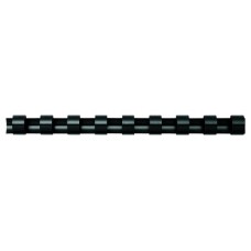 PACK 100 CANUTILLOS PLASTICO 19MM. NEGRO FELLOWES 5347705 (Espera 4 dias)