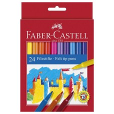 ESTUCHE CARTÓN 24 ROTULADORES ESCOLARES FABER CASTELL 554202 (Espera 4 dias)