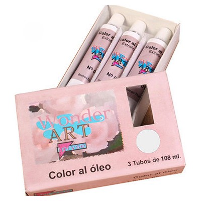 Pryse 6251002 pintura al óleo 108 ml Tubo Plata, Titan, Blanco (Espera 4 dias)