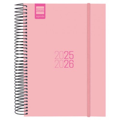 AGENDA ESCOLAR 2025-2026 ESPIR E10-155X212 1DIA PAGINA ROSA+ FINOCAM 633120226 (Espera 4 dias)
