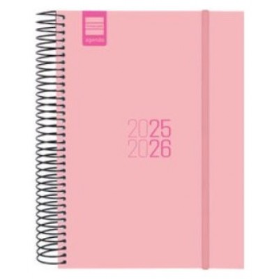 AGENDA ESCOLAR 2025-2026 ESPIR E10-155X212 1DIA PAGINA NEGRO+ FINOCAM 633126026 (Espera 4 dias)