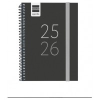 AGENDA ESCOLAR 2025-2026 SECUNDARIA 8º 120X164 SEMANA VISTA HORIZONTAL NEGRO+ FINOCAM 634224026 (Espera 4 dias)