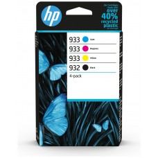 HP OfficeJet 6100, Pack 4 cartuchos 932 K y 933 CMY